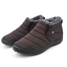  Men Boots Lightweight Winter Shoes for Men Snow Boots Waterproof Winter Footwear Plus Size 47 Slip on Unisex Ankle Winter Boots 