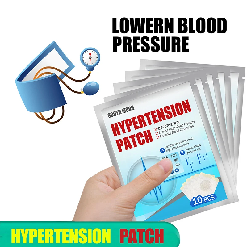 High Blood Pressure Patch 10/30/50/80pcs Hypertension Patch Control High Blood Pressure Medical Plaster Herbal Balance Lower Blood Glucose Treatment