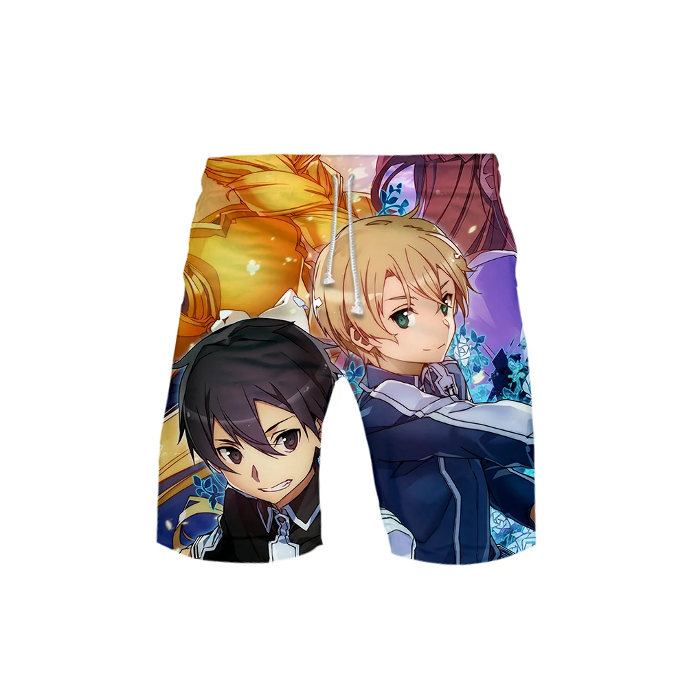 Alicization 3D Gedrukt шорты х/б Mannen Mode шорты в уличном стиле горячие koop Harajuku трендовый Zomer Dragen