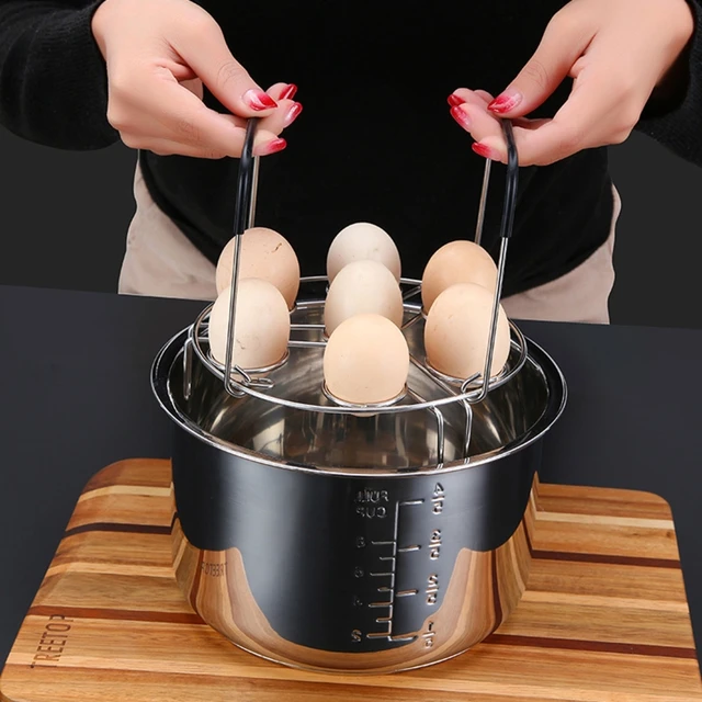  Egg Steamer Rack Trivet with Heat Resistant Handles