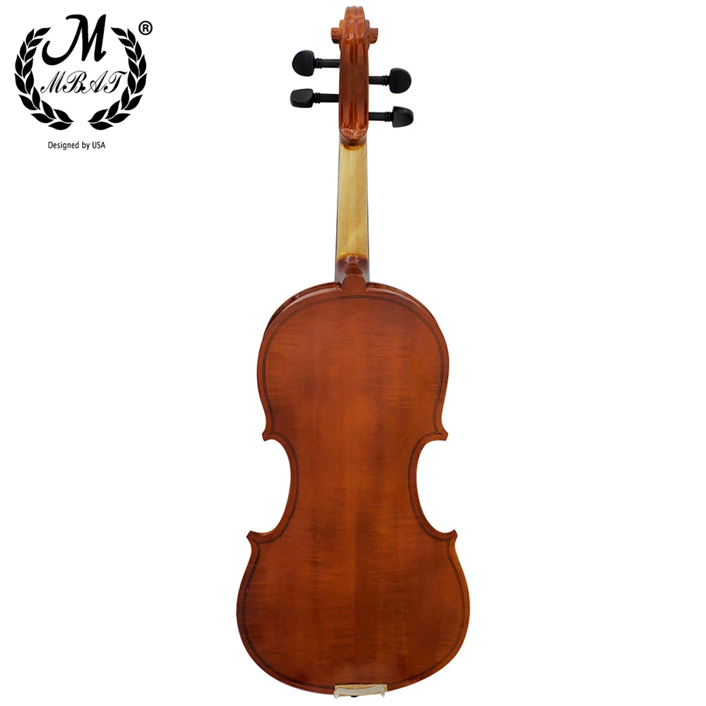 M MBAT AV-02 4/4 Natural Color Solid Wood Violin With Accessories High-quality Stringed Instrument For Music Lovers Beginners