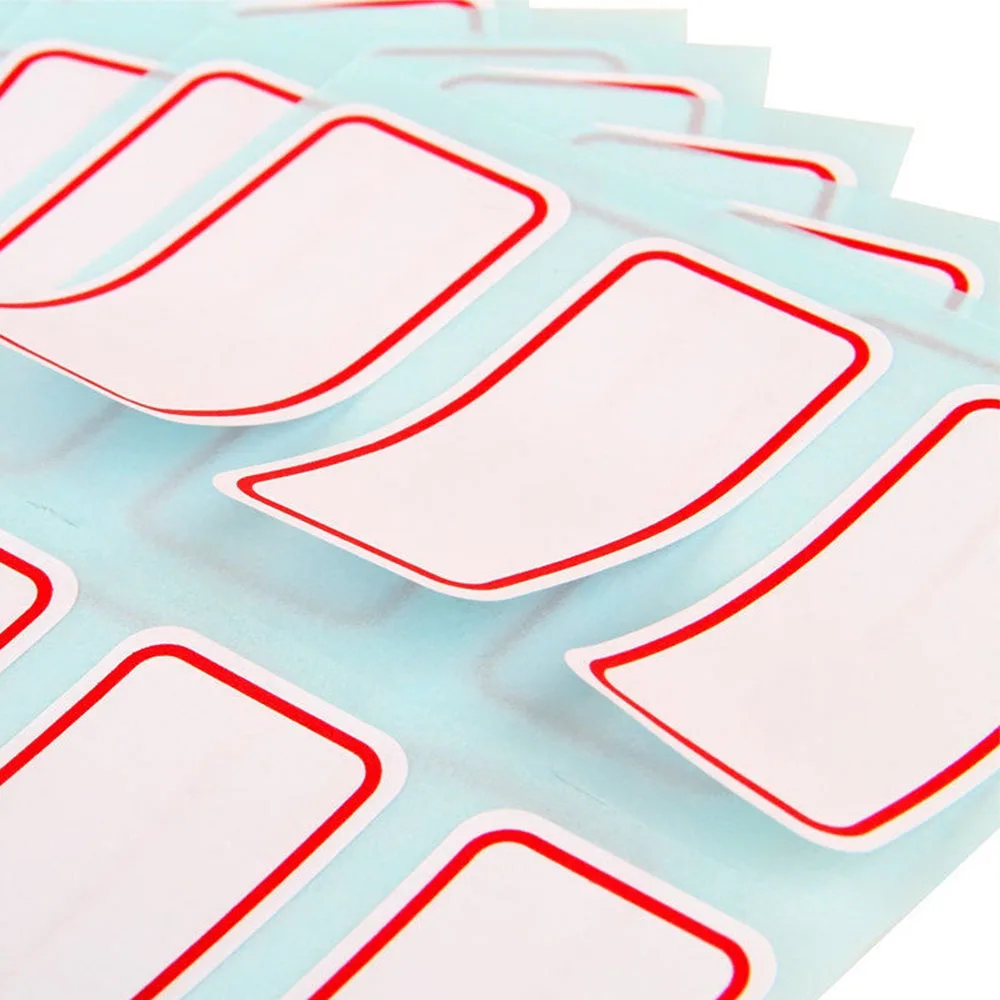 72pcs /pack White Self Adhesive Stickers Labels Name Sticker Household Classification Mark Sticker Seasoning Bottle