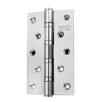 

Wood Door 5 inch 2.5/3mm Exquisitely Designed Durable Stainless Steel Free Slot Bearing Thickened Mute Sub-door Hinge