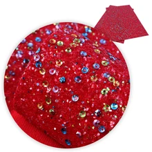 30*140 см Лоскутная блестящая разноцветная блестящая синтетическая кожа, материалы для ручных поделок для изготовления сумок, 1Yc6684