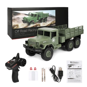 

WPL B16 RC Military Truck Kits 4WD 1/16 Off-road Crawler Car Toy Boys Kids DIY
