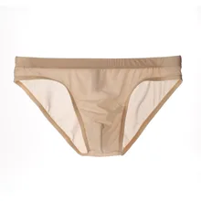 

Sexy Sheer Underwear Briefs Men's See Through Low Rise Bulge Pouch Enhance Breathable Briefs Panties Knickers Underpants 2xl