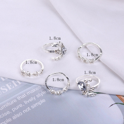 New Ins Temperament Pearl Ring For Women Fashion And Popular Opening Adjustable Ring Retro Combination Banquet Gift