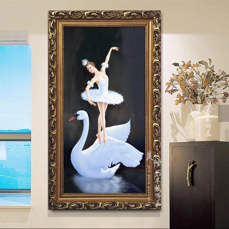 Картина-Мозаика из страз с рисунком балерины | Дом и сад