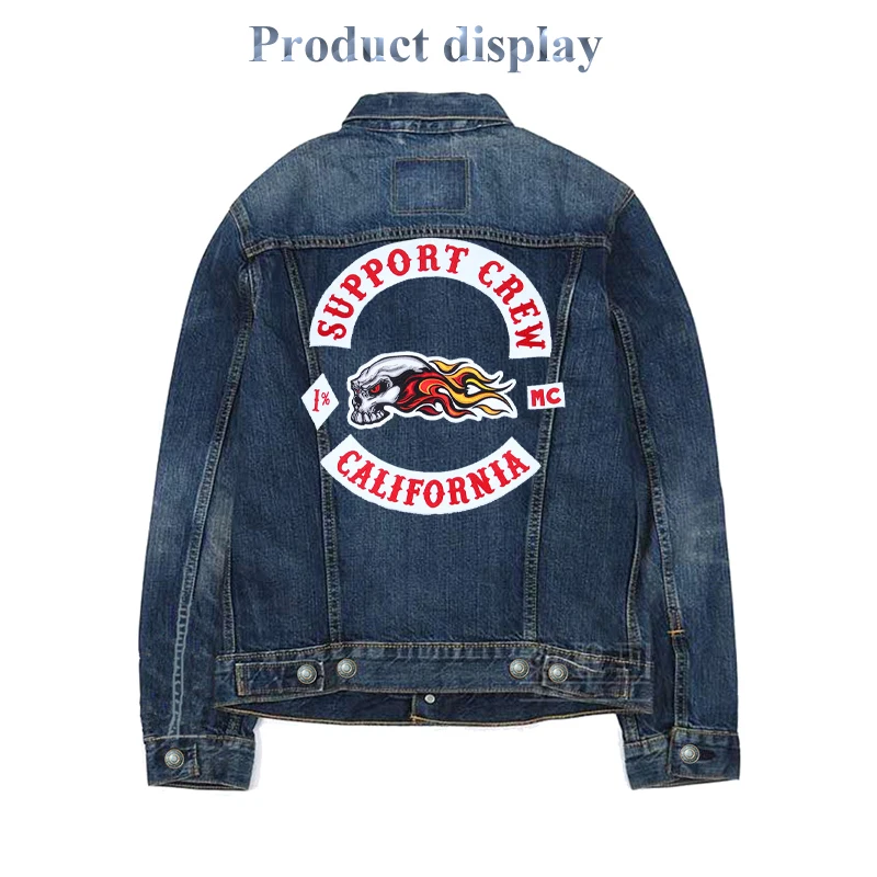 Motociclista Patches Para Jaquetas Jeans Patch Bordado Jaqueta