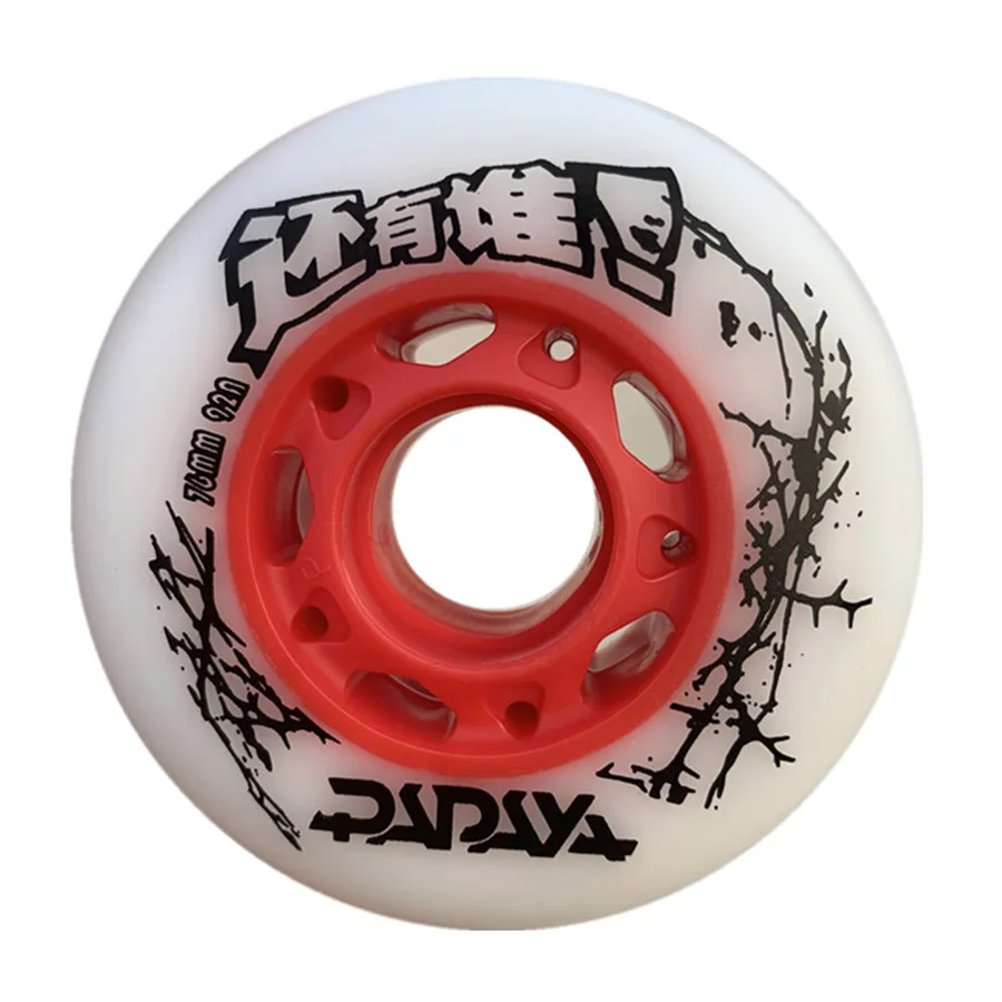 

Papaya Inline Skate Wheels Resistant 92A 95A Slalom Sliding FSK 72 76 80mm Roller Skating Tires For SEBA Powerslide Patines