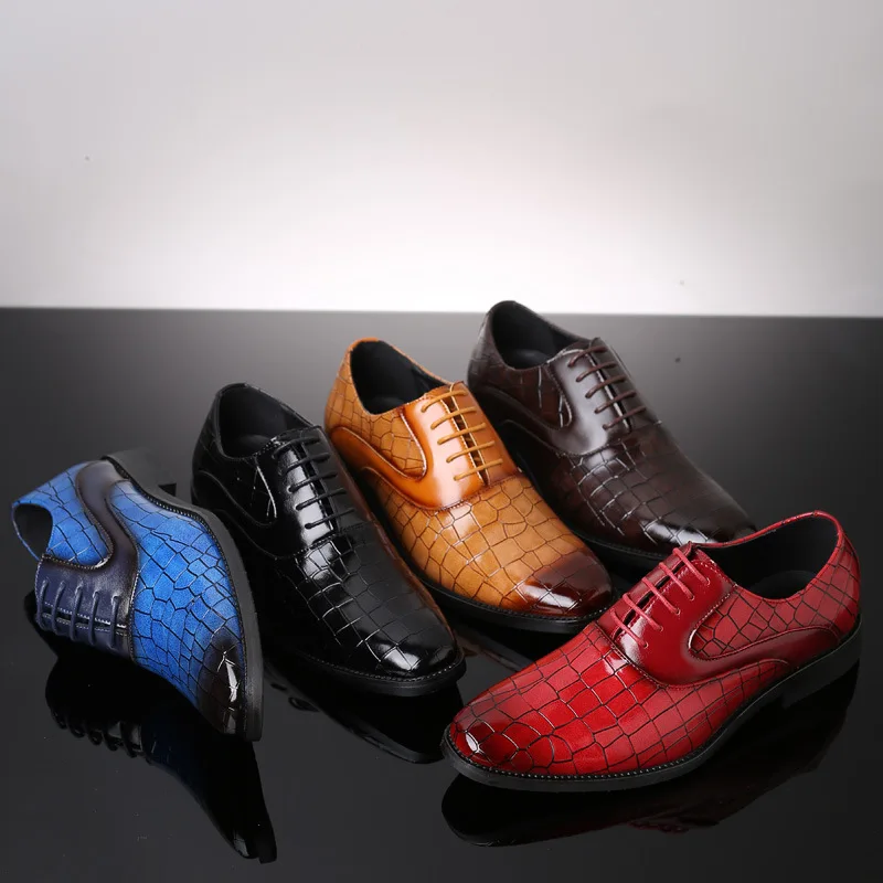 

2019 Spring summer new men's shoes England fashion Brock men's tide shoes men's extra large size shoes mens Leather casual shoes