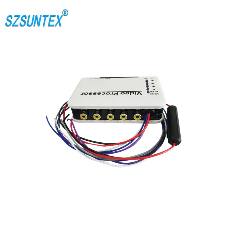 

4 channel vehicle monitoring product car video multiplexer for driving parking reversing