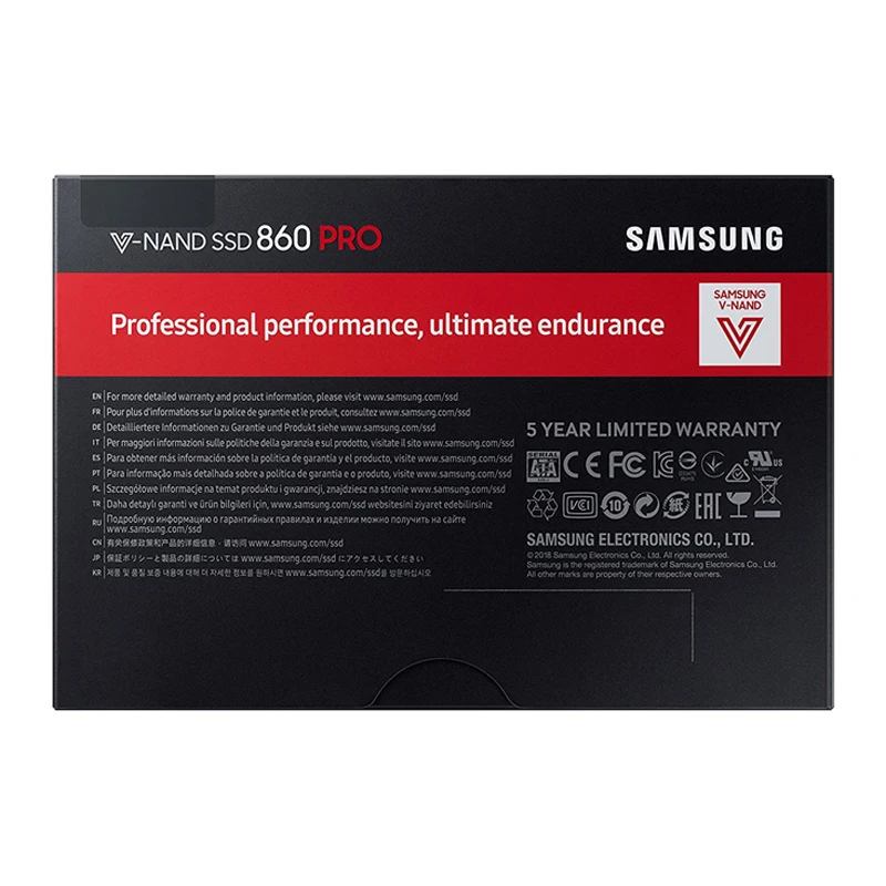 Внутренний твердотельный диск Samsung SSD 860 PRO 2 5 дюйма SATA III 256 ГБ 512 1 ТБ|Внутренние