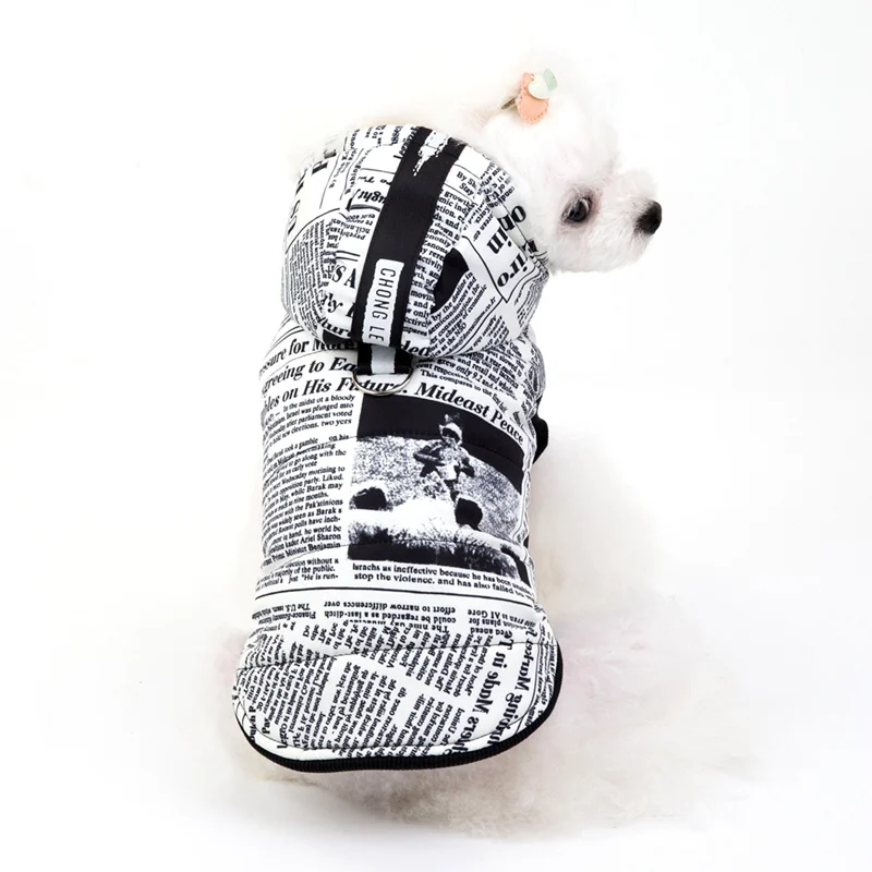 

2 Legged Dog Clothes Cotton-padded Clothes Pet Dog Hoodies Clothes For Small And Medium Dogs Coat Warm Jacket