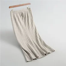 Женские осенние юбки, высокая талия, Вязанная женская длинная юбка, Saias, Женская юбка-карандаш, Jupe Femme Faldas