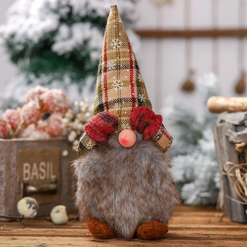 Рождественское украшение, Шведский Санта-гном, плюшевые ручной работы, скандинавский карлик, домашние рождественские украшения для дома