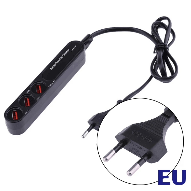 A 3 порта USB блок питания розетка адаптер Многофункциональный 3.1A интеллектуальное зарядное устройство - Цвет: A