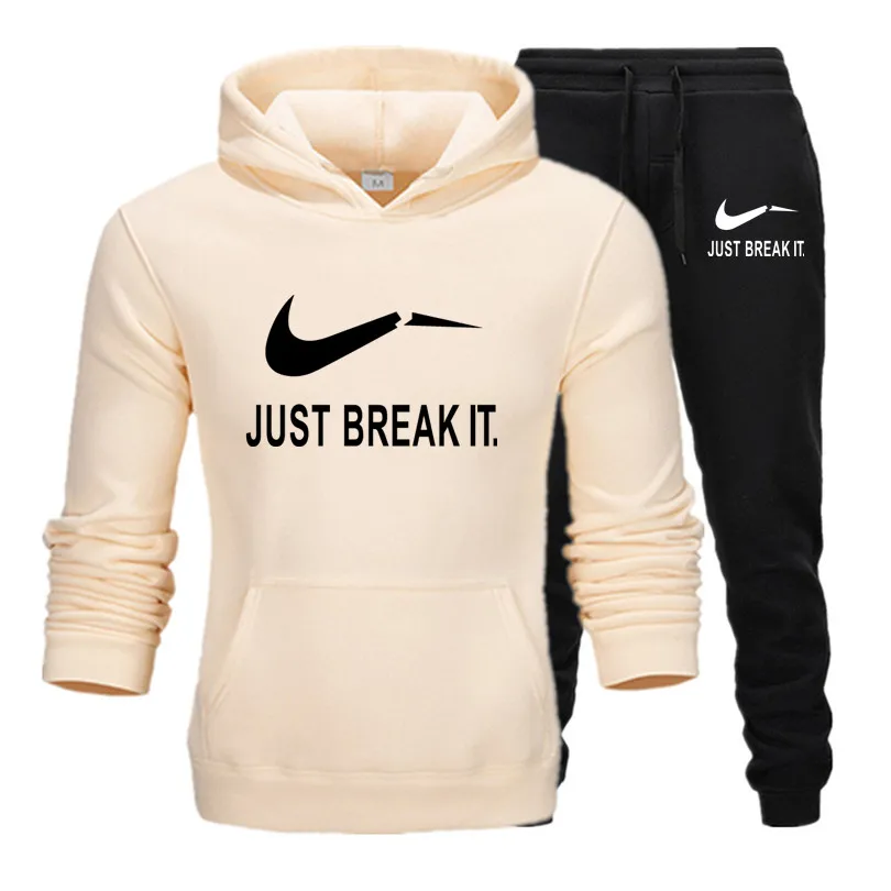 

Brand Clothing Men's Casual Sweatshirts Pullover Cotton Men tracksuit Hoodies Two Piece +Pants Sport Shirts Autumn Winter Set