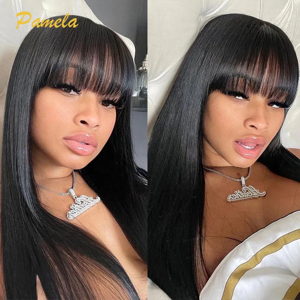 Beautiful Long Sew In Hairstyle with Bangs from Carla Harris, image size:1000x1000