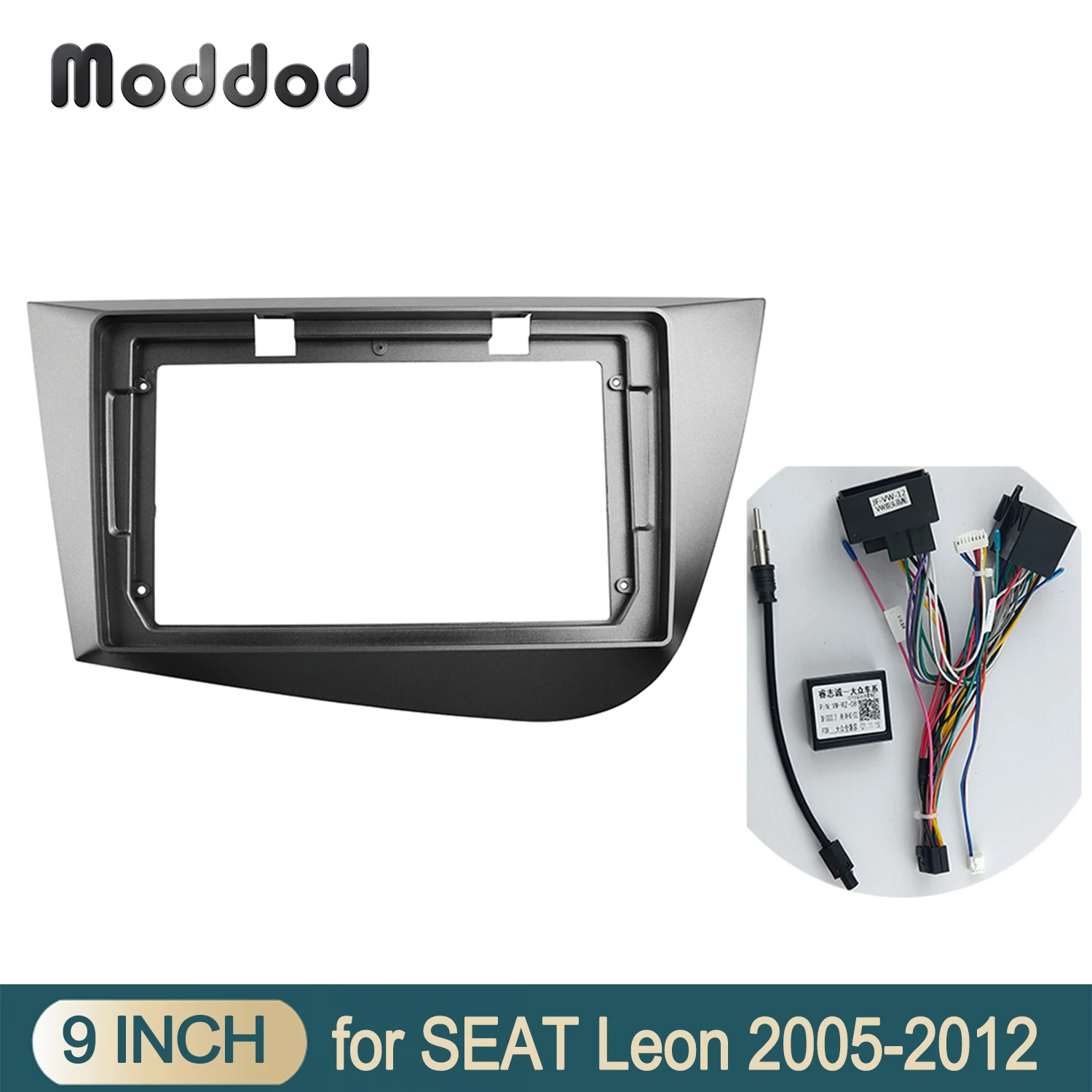 9 INCH Car Radio Fascia for SEAT LEON 2005-2012 Dash Refitting Installation Mount Kit Stereo GPS DVD Panel CD Player Frame Bezel |