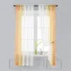 Gradient Sheer Curtains for Living Room Fashion Tulle 1 Piece Half Transparent Custom Made Blue Black White Window Screens Cheap 3