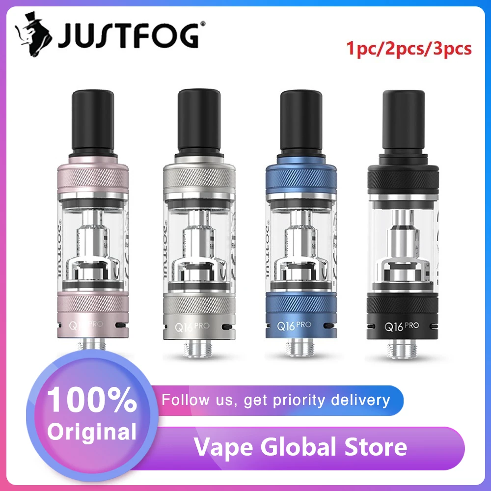 Лидер продаж оригинальный клиромайзер JUSTFOG Q16 Pro с емкостью 1 9 мл и головкой