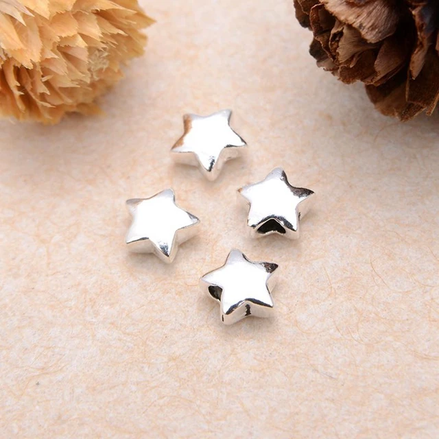 Sterling Silver Beads for Jewelry Making 1 Number One 5.6 mm