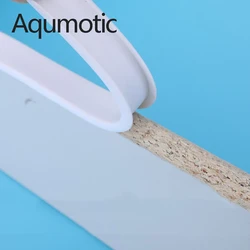 Aqumotic Furniture Edge Banding Tape U PVC Veneer Sheets for Table Desk Cabinet Table Edge Guard Protector Seal Strip Decor