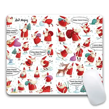 

Lovely Snowman Christmas Printed Anti-Slip Rubber Game Mouse Pad Mat Xmas Gift