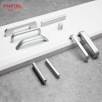 KKFING Aluminum Handle Cabinet Jewelry Armoire Drawer Pull Furniture Wardrobe Door Knob Hardware kitchen Accessories