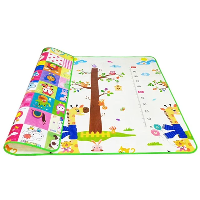 200cm*180cm XPE Baby Play Mat Toys for Children Rug Playmat Developing Mat Baby Room Crawling Pad Folding Mat Baby Carpet gray