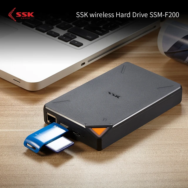 Disque dur externe sans fil personnel SSK, stockage en nuage intelligent,  accès à distance, étui HDD