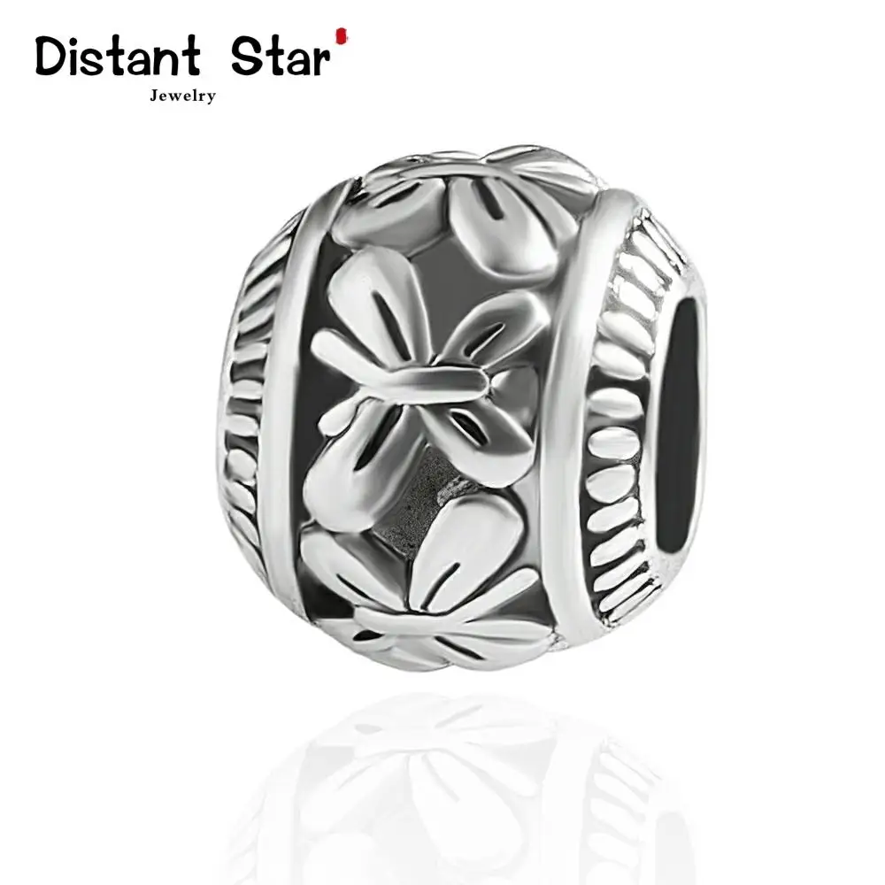 5pcs butterfly European beads diy jewelry bracelet making pendant accessories connector zinc alloy silvery | Украшения и