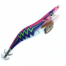 Cheap 1Pcs Rattle Squid Jigs with Ball Inside Wood Shrimp with Octopus Squid Jig Hooks Cuttlefish Fishing Lure 3.5# Cheap 1Pcs Rattle Squid Jigs with Ball Inside Wood Shrimp with Octopus Squid Jig Hooks Cuttlefish Fishing Lure 3.5#