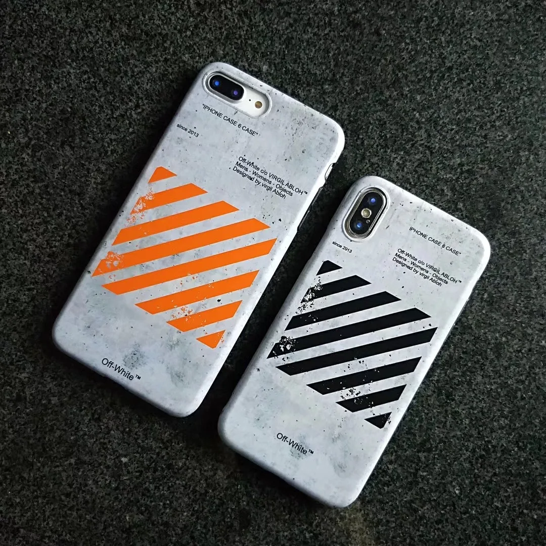 

Europe And America Popular Brand Offwhite Cement Apple xsmax Phone Case IPhone6/7/8 Plus All Edges Included XR Application