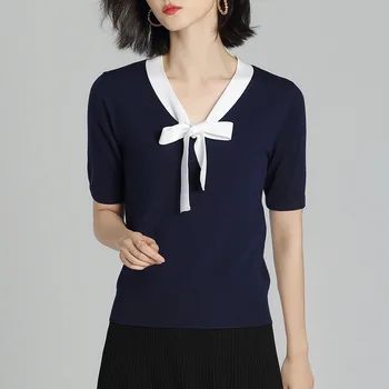 

2020 WOMEN summer new hit color shirt thin T-shirt bottoming tide