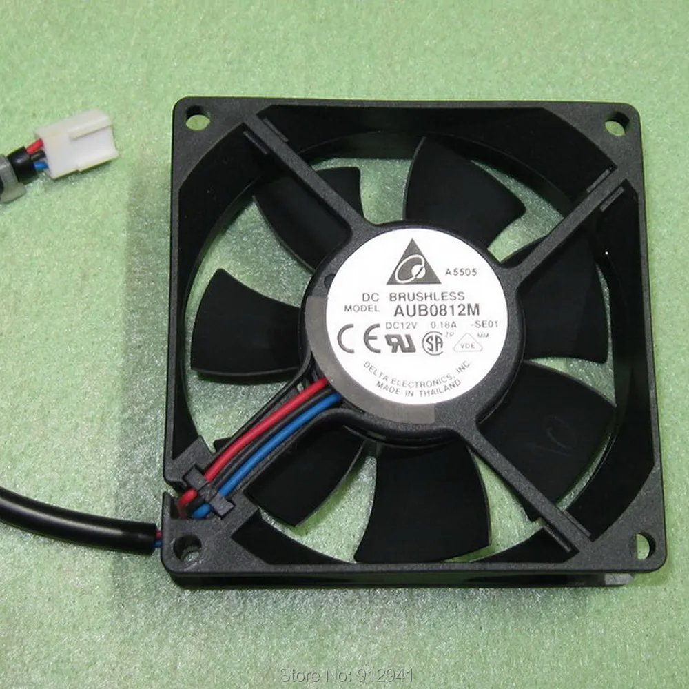 B112 Delta AUB0812M 8025 80 мм x 25mm DC бесщеточный процессорный кулер вентилятор охлаждения 12V