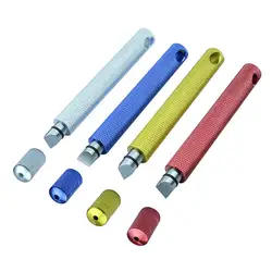 Разноцветные, алюминиевые чистящие средства для чистки Гольф полюса очистка устройства прозрачный Тренч ручка практичный инструмент для