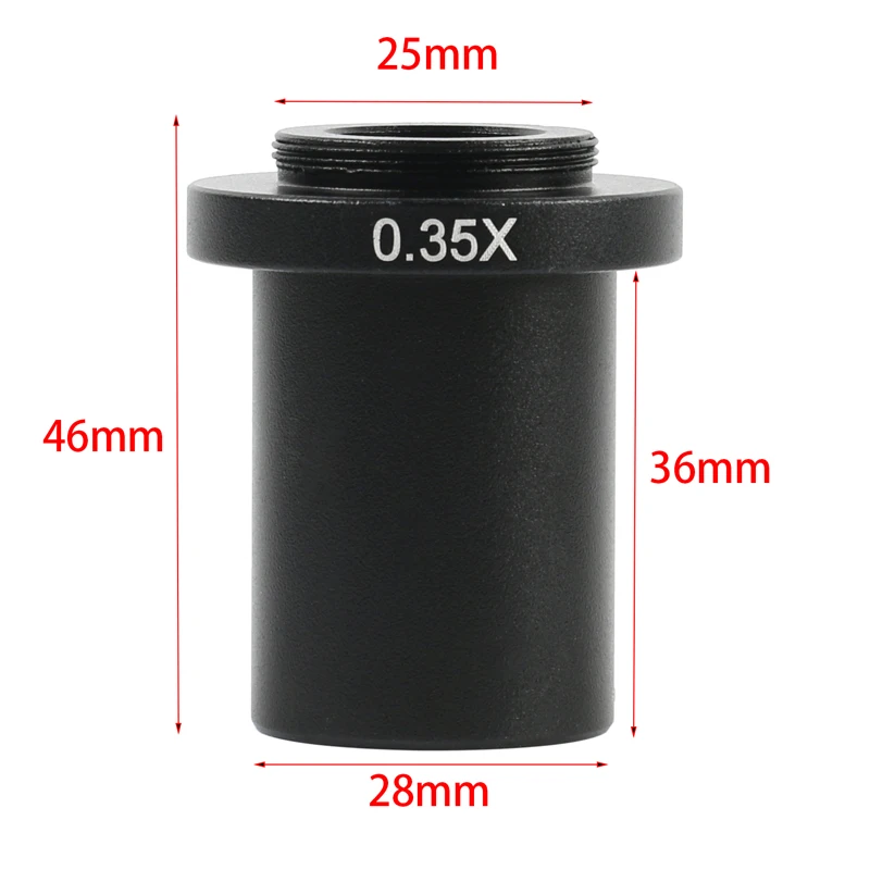 0.35X 0.5X 1X промышленный монообъектив Zoom C mount Adapter Lens для 10A 0.7X ~ 4.5X линза