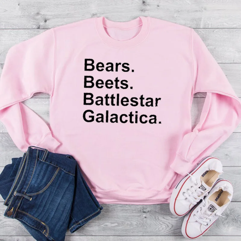 Медведи свекла Battlestar Galactica толстовка женская уличная офис, ТВ-шоу толстовки Осенняя женская одежда Прямая поставка