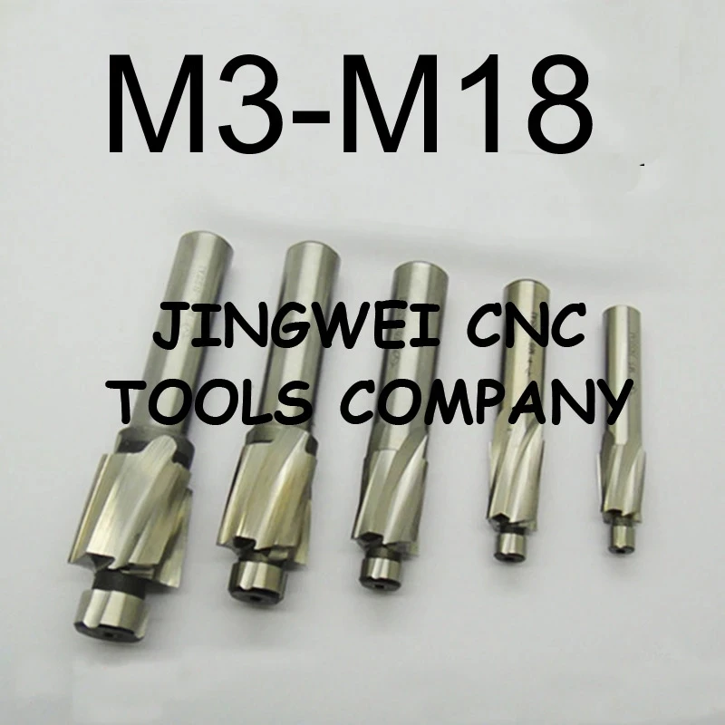 Hss Counterbore End Mill M3 M4 M5 M6 M8 M10 M12 M14 M16 M18 With Pilot