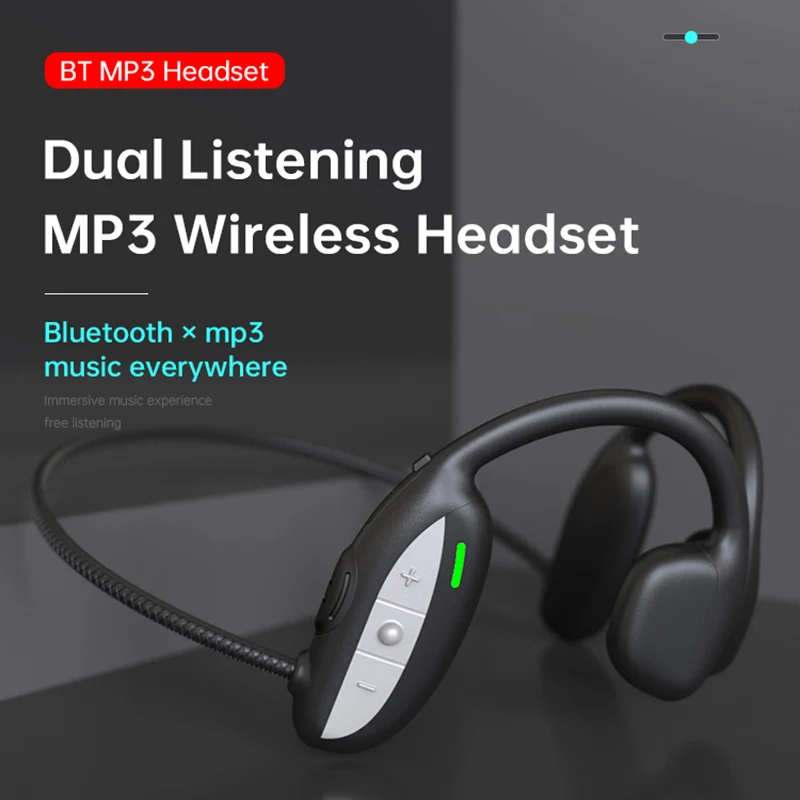 Водонепроницаемые наушники для бега беспроводная спортивная Гарнитура mp3-плеер