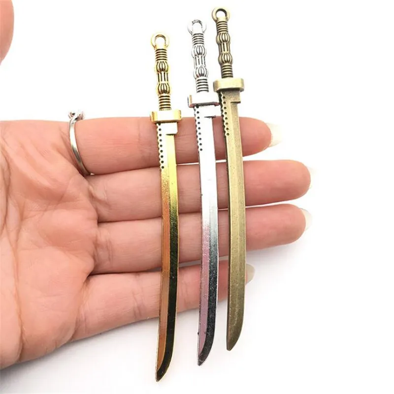 5 шт./пакет ретро мини Косплей Sword подвески DIY ювелирные изделия из сплава модные
