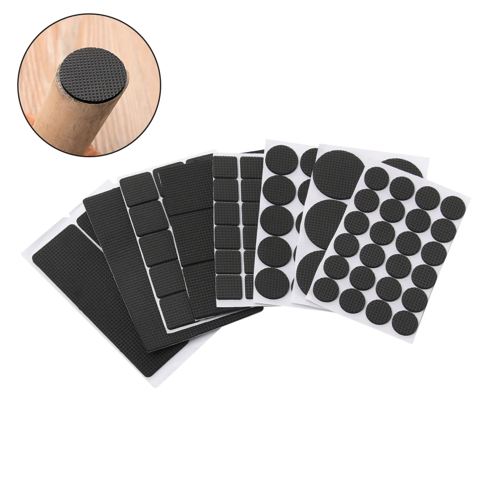 1/2/6/15/24PCS Soft Bumper Furniture Leg Pads Self-adhesive Floor Protector Table Chair Fittings Thicken Anti-slip Anti Rub Mat | Мебель