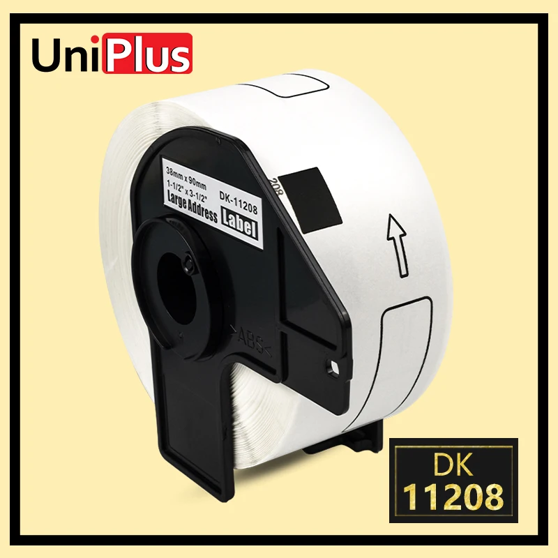 5x Etiketten kompatibel für Brother DK-11208 P-Touch QL-500 QL-550 QL-700 QL-800 