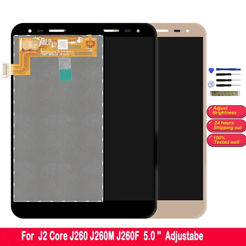 

5.0 HD LCD Displays For Samsung Galaxy J2 Core J260 J260F J260M J260G Touch Screen Digitizer Assembly Replacement