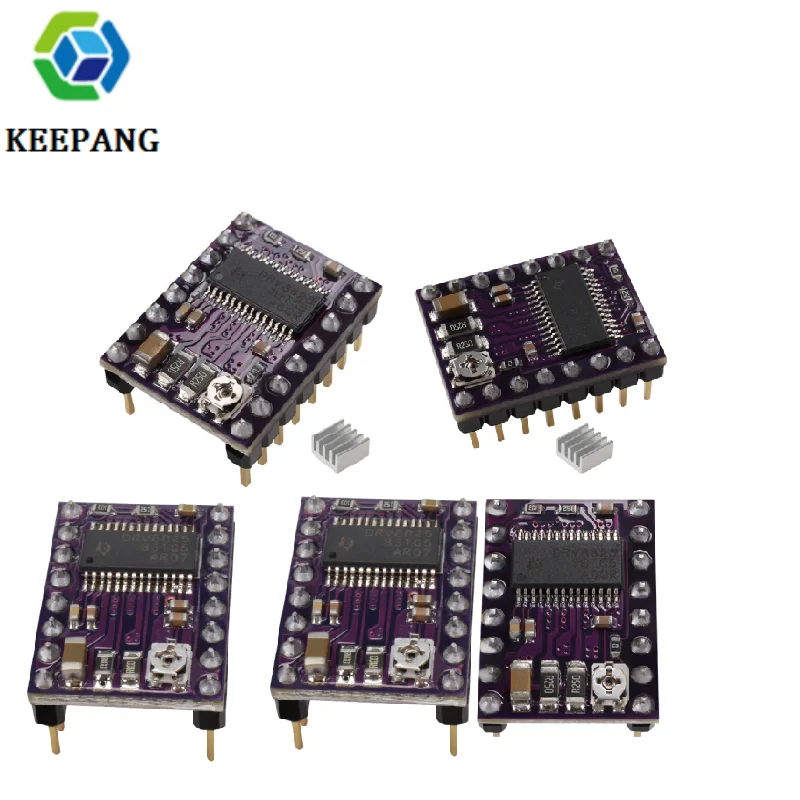 5 шт. драйвер двигателя 3D принтера Stepstick Drv8825 Драйвер шагового RAMPS часть радиатора