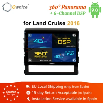 

Ownice K1 K2 K3 K5 K6 Octa Core 2 Din Android 9.0 Car DVD Player for Toyota Land Cruiser 2016 With Radio 360 Panorama DSP 4G LTE