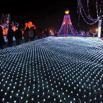 

3Mx3M 300LED Net Mesh Fairy String Light Garland Window Curtain Christmas Fairy Light Wedding Party Holiday Decor Lights J50