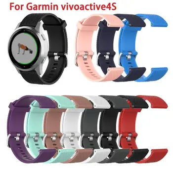 

Quick Release Easy Fit Strap For Garmin Vivoactive4S 18mm Silicone TPU Soft Rubber Strap For Garmin Vivoactive4S Watchband